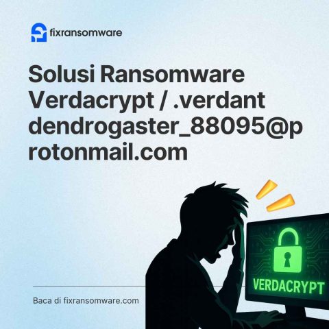 Solusi Buka Encryption Verdacrypt Ransomware 100% | Download Decryptor .verdant