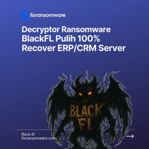 Decryptor Ransomware .BlackFL Encryption on ERP CRM Server