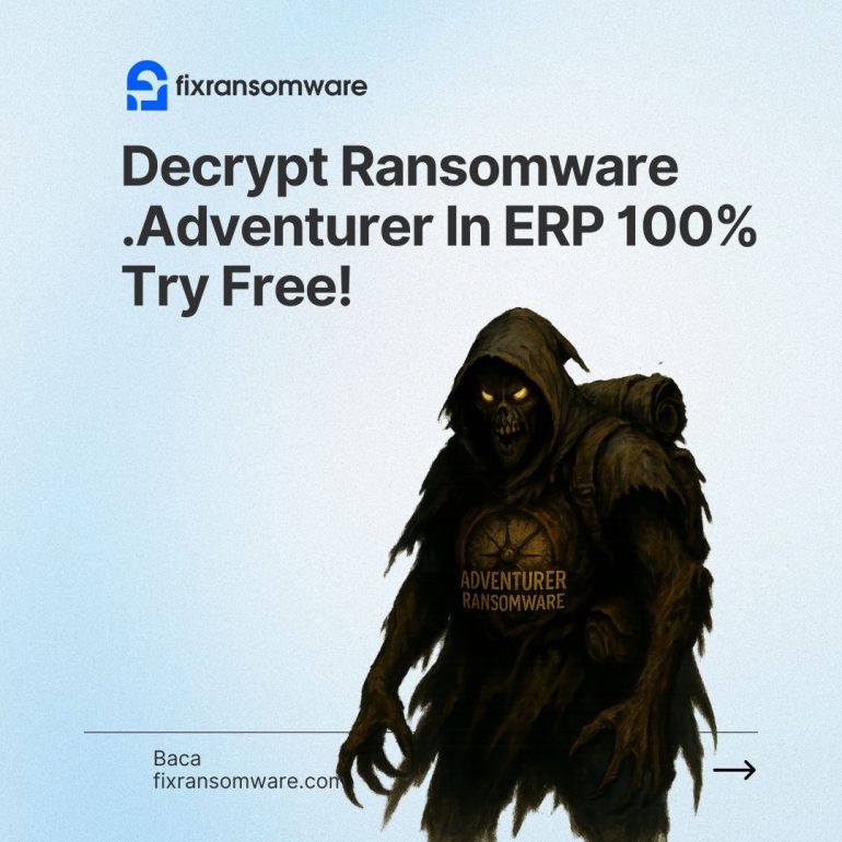 Decryptor Ransomware .Adventurer Encryption on ERP CRM Server Works 100%