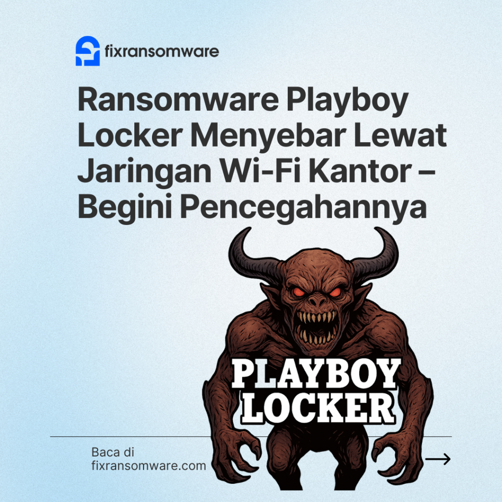 jasa decrypt ransomware Playboy Locker