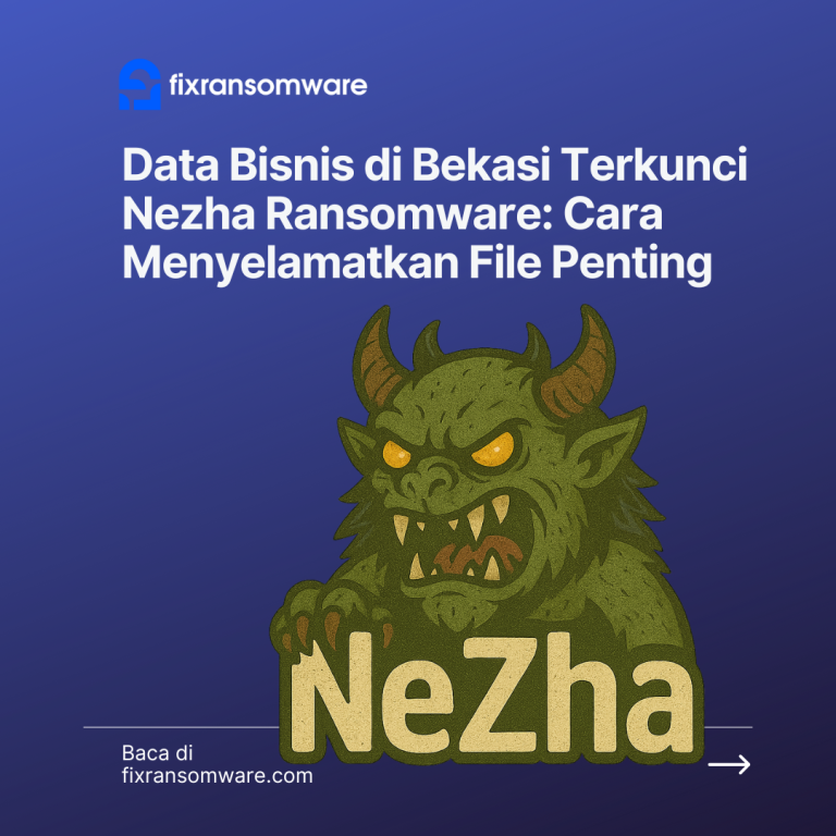 Data Bisnis di Bekasi Terkunci Nezha Ransomware: Cara Menyelamatkan File Penting