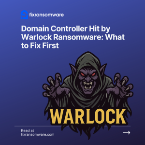 Warlock ransomware decryption service
