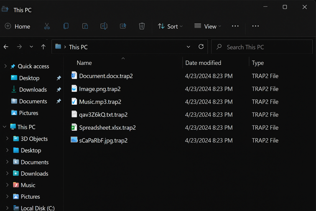 Jasa decrypt Trap Ransomware di Manado.