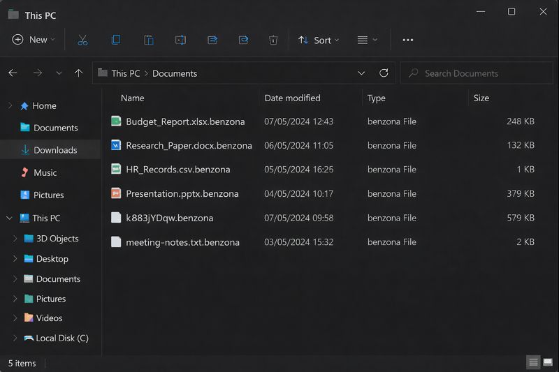 Jasa decrypt .benzona ransomware di Pontianak.