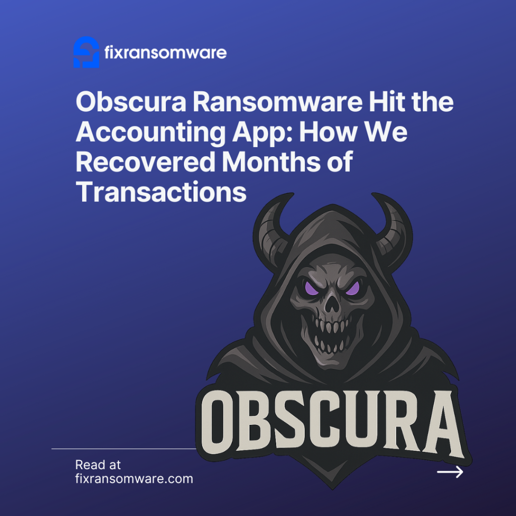 Obscura Ransomware decryption service