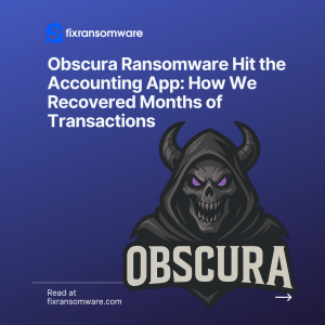 Obscura Ransomware decryption service