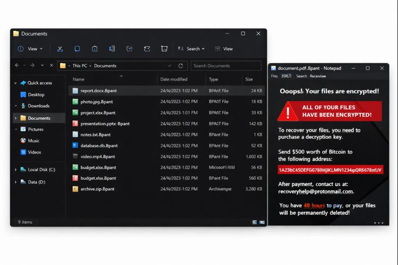 Service de décryptage BlackPanther Ransomware (.Bpant) à Paris, France.