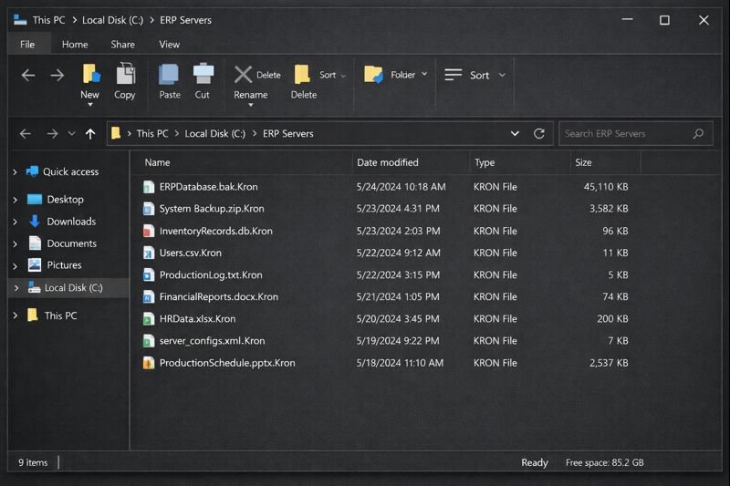 Serviço de descriptografia do .Kron Ransomware em português.