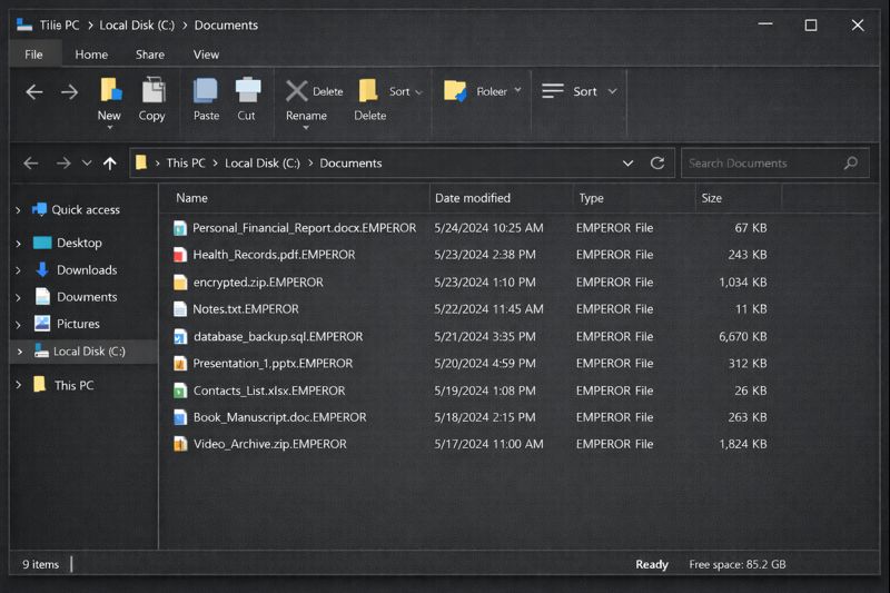 Jasa decrypt .EMPEROR Ransomware di Tasikmalaya.