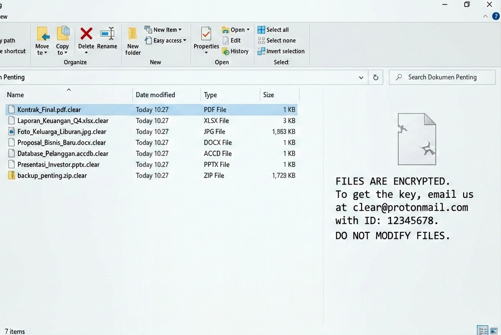 How to decrypt .clear ransomware.