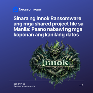 serbisyo ng pag-decrypt ng .innok ransomware sa Maynila, Pilipinas.