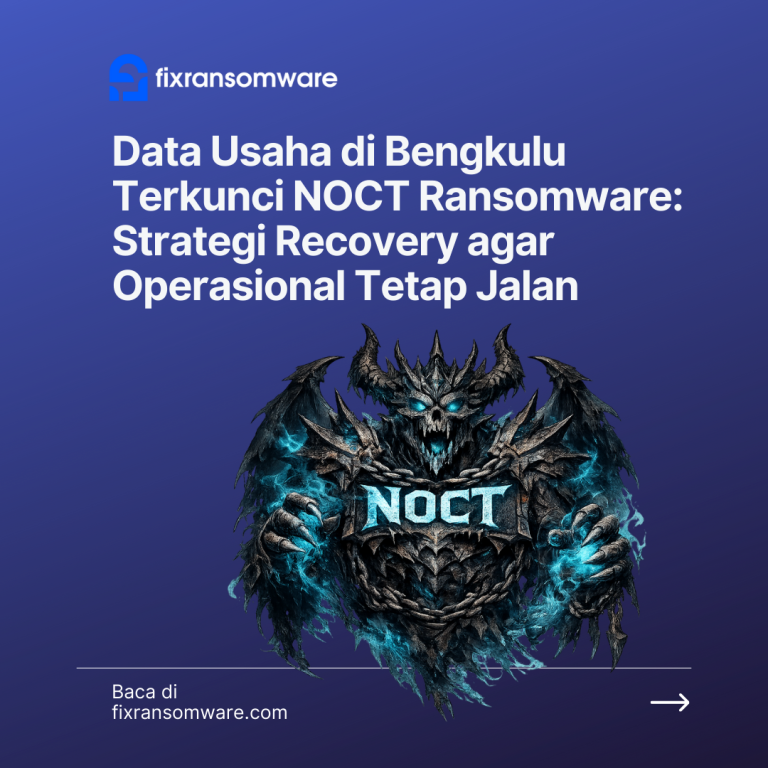 Data Usaha di Bengkulu Terkunci NOCT Ransomware: Strategi Recovery agar Operasional Tetap Jalan