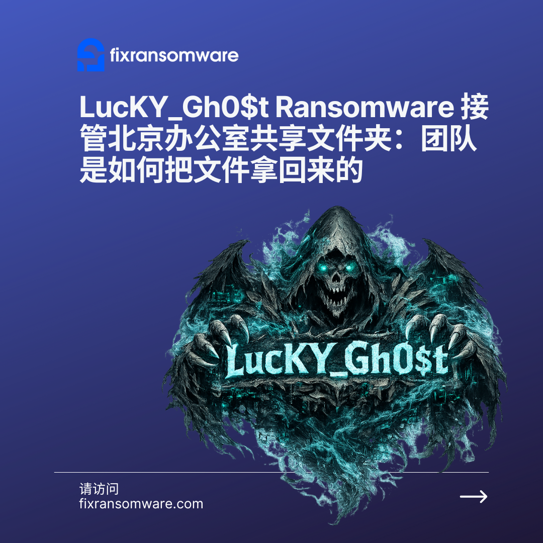 LucKY_Gh0$t Ransomware 北京共享文件夹恢复案例